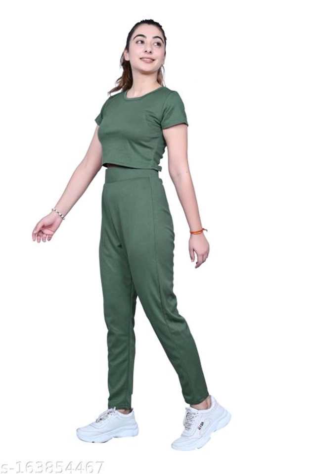 Polycotton Tracksuit for Women (Olive, S)