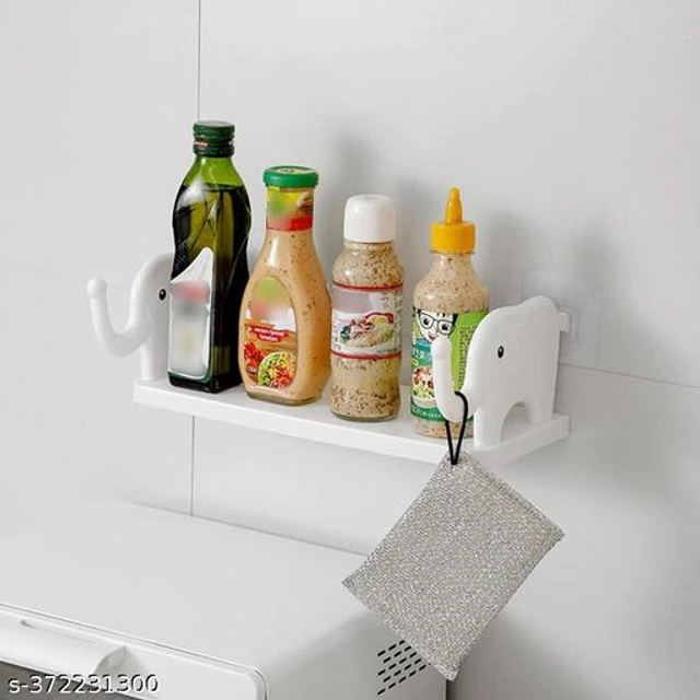 Plastic Wall Shelves (White)