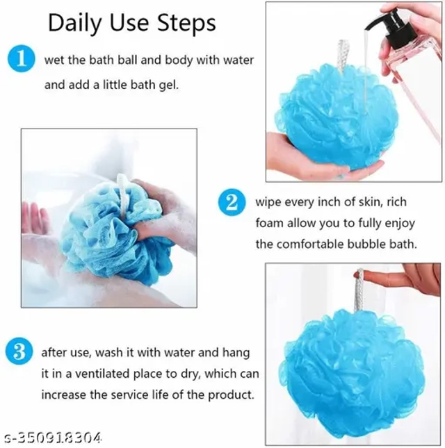 SHAGUN Plastic Body Scrub Loofa (20 gm, Pack of 2)