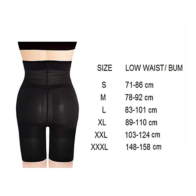 Cotton Shapewear for Women (Black, XL)