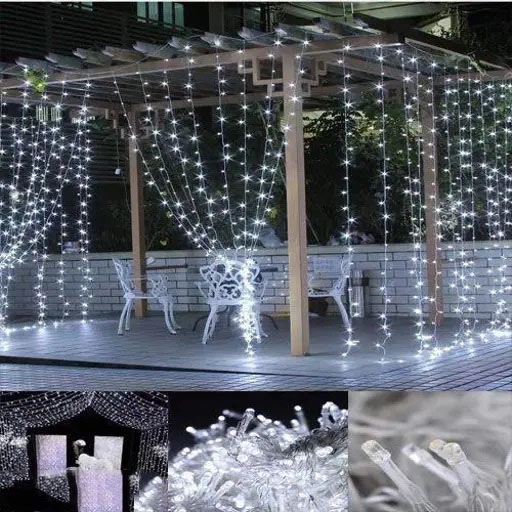 Waterproof Copper Wire LED String Lights for Diwali Decoration (White, 10 m)