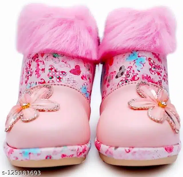 Boots for Girls (Pink, 12-15 Months)