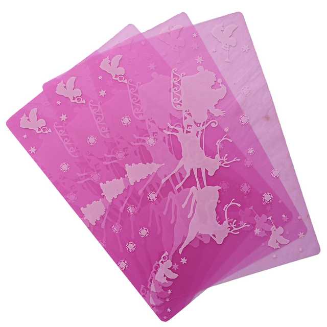 Multipurpose Refrigerator Mats (Pink, 12 X 17 Inch) (Pack of 8) (W-137)