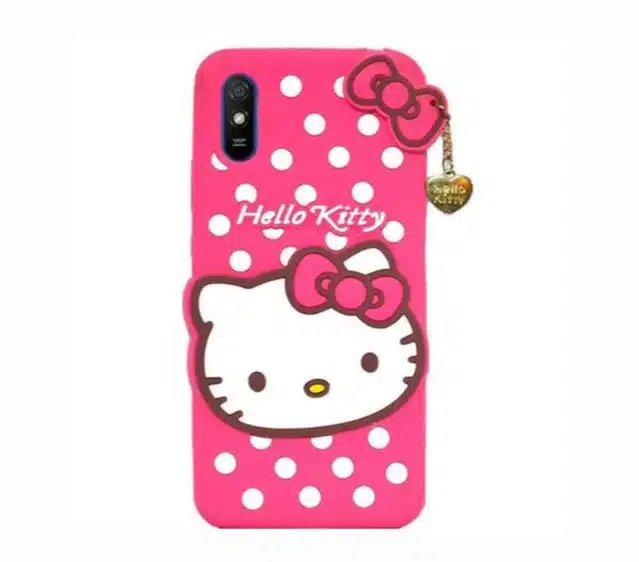 Hello Kitty Back Cover for Vivo Y90 (Pink)