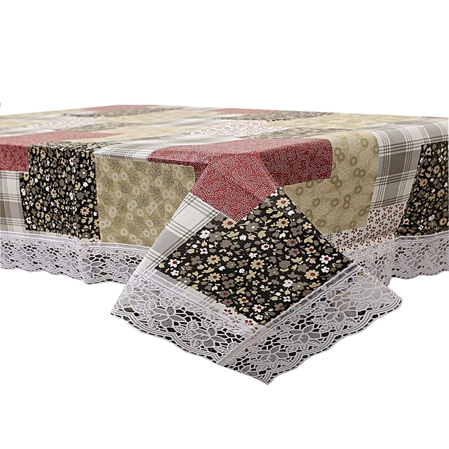 PVC Printed Table Cover (Multicolor, 40x60 inches)