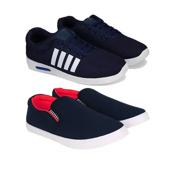 Shoes with Casual shoes for Men (Multicolor, 7) (Pack Of 2)
