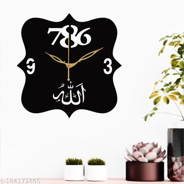 Wooden Wall Clock (Black)