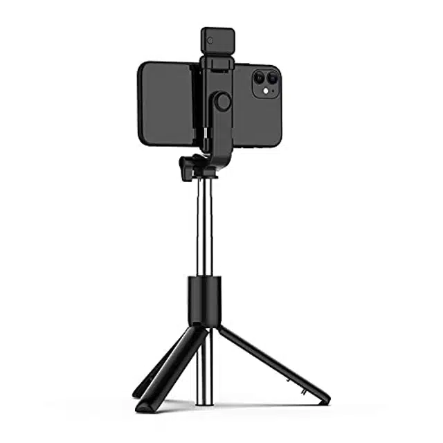 Foldable Bluetooth Tripod Selfie Stick (Black)