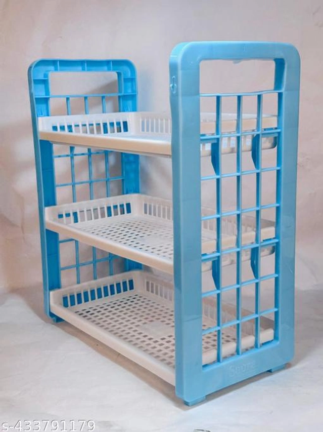 Plastic Multipurpose Storage Rack (Multicolor)