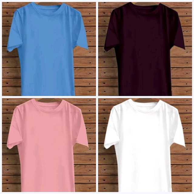 Fixtrik Trendy Latest Men's Half Sleeves Cotton T-Shirt (Pack of 4) (Multicolor, M) (P-F172)