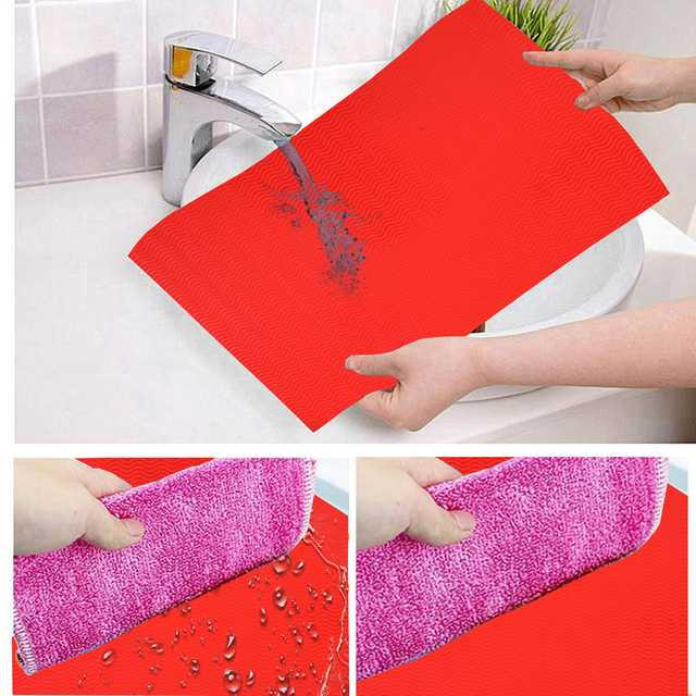 PVC Multipurpose Fridge Mat (Pack of 6) (Red, 46x30 cm) (ER-377)