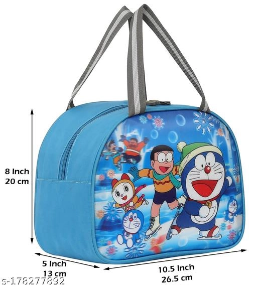 Polyester Lunch Box Bag for Kids (Multicolor)