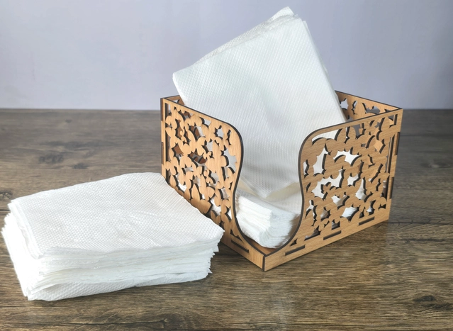 Wooden Tissue Paper Holder (Multicolor)