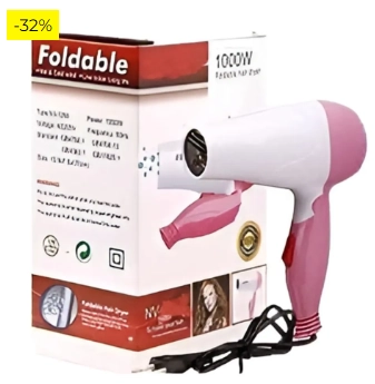 Plastic Hair Dryer for Men & Women (Pink & White, 100 W)