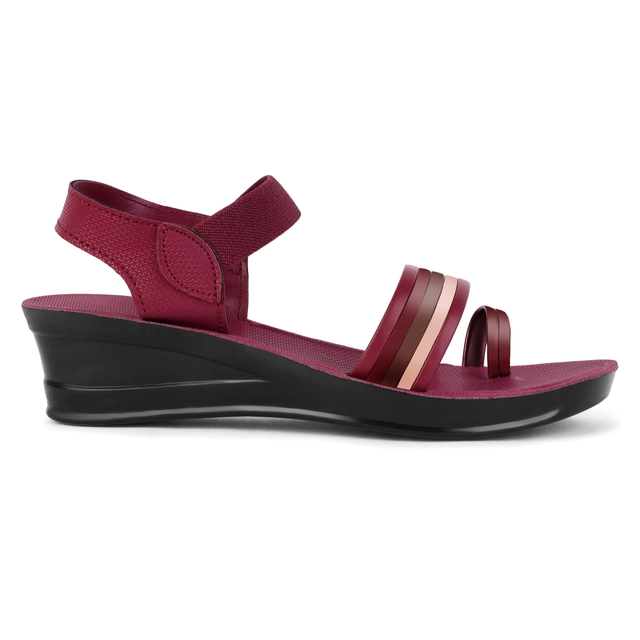 Sandals for Women (Maroon, 5)