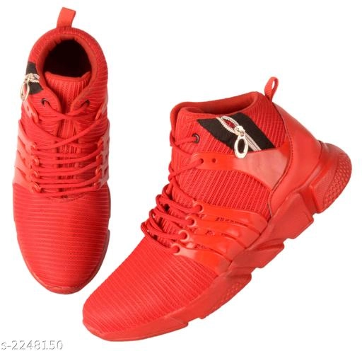 Sports Shoes for Men (Red, 6)