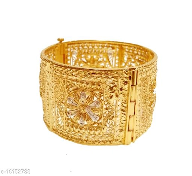 Brass Gold Plated Bangles for Women (Multicolor, 2.6)