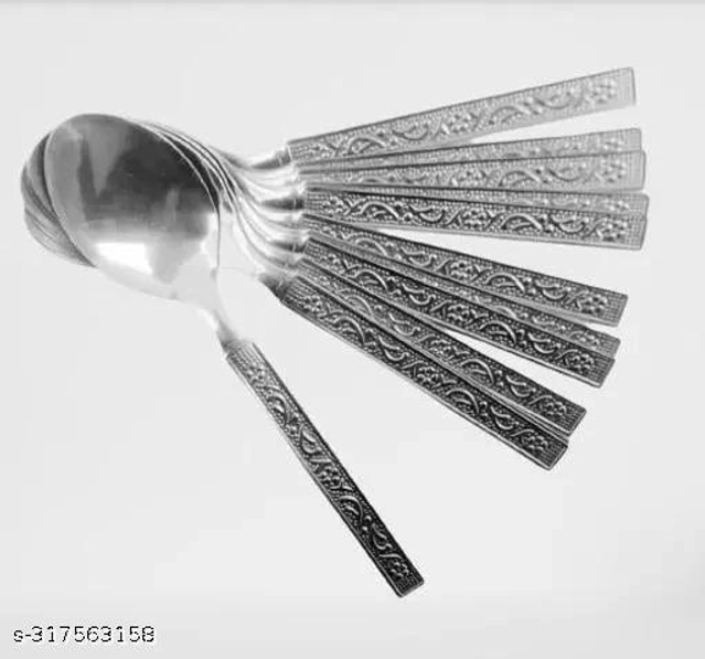 Stainless Steel Spoons (Silver, Pack of 24)