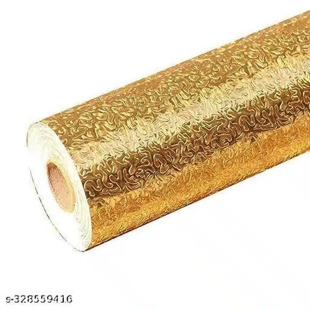 Oil Proof Waterproof Aluminum Foil (Golden, 2 m)