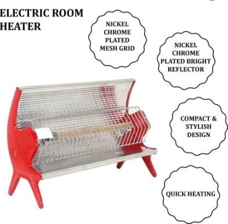 HET-2 Single Rod Room Heater (Red)