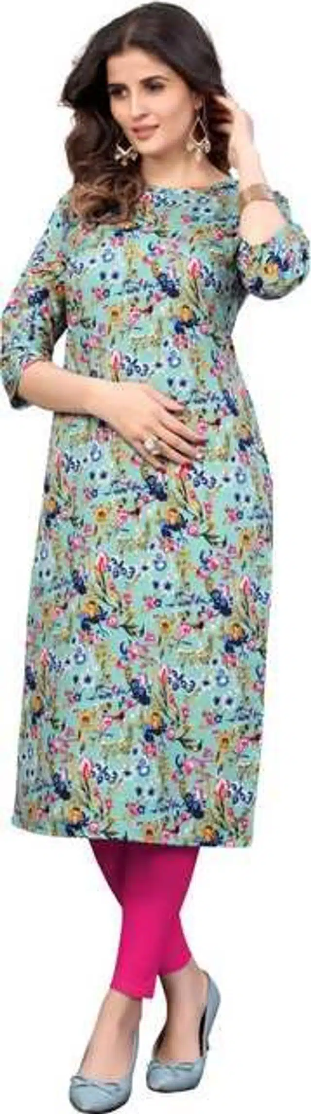 Women Crepe Printed Kurta (Pack Of 3) (Multicolor, M) (SD-502)