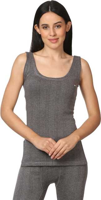 Quilted Premium Sleeveless Thermal Top for Women (Dark Grey, 90 cm) (MS-025)