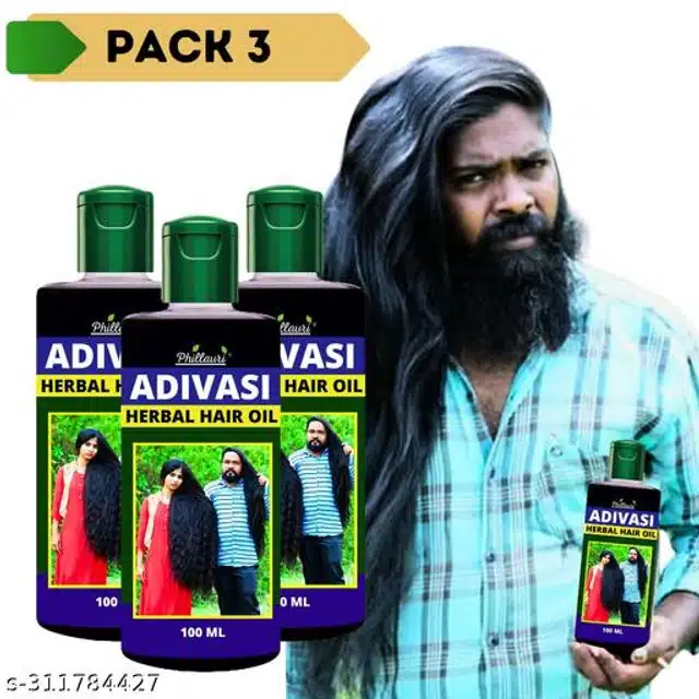 Phillauri Adivasi Hair Oil (100 ml, Pack of 3)