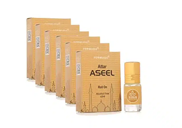 Formless Aseel Roll On Attar (Pack of 6, 3 ml)