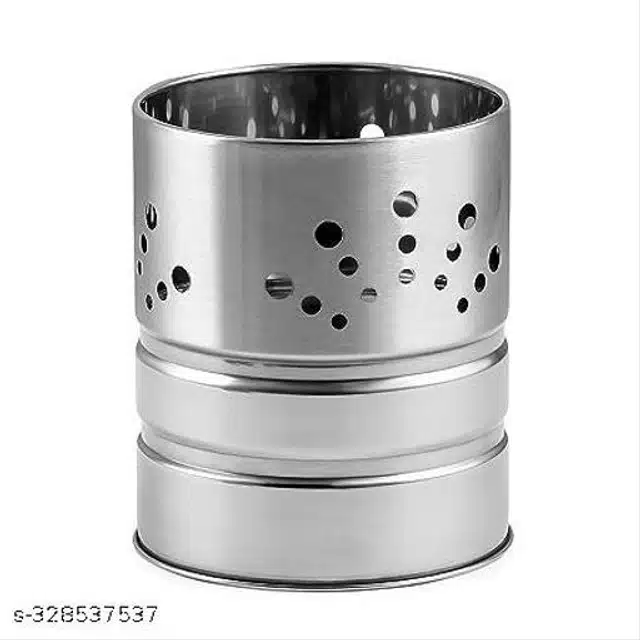 Stainless Steel Spoon Holder (Silver)