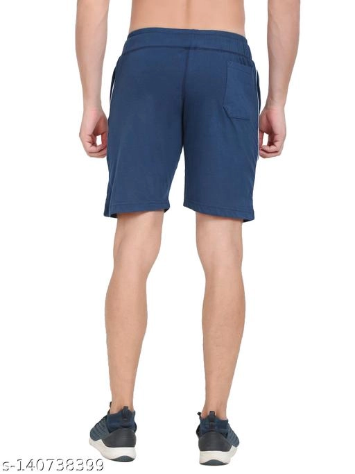 Cotton Blend Shorts for Men (Royal Blue, 30)