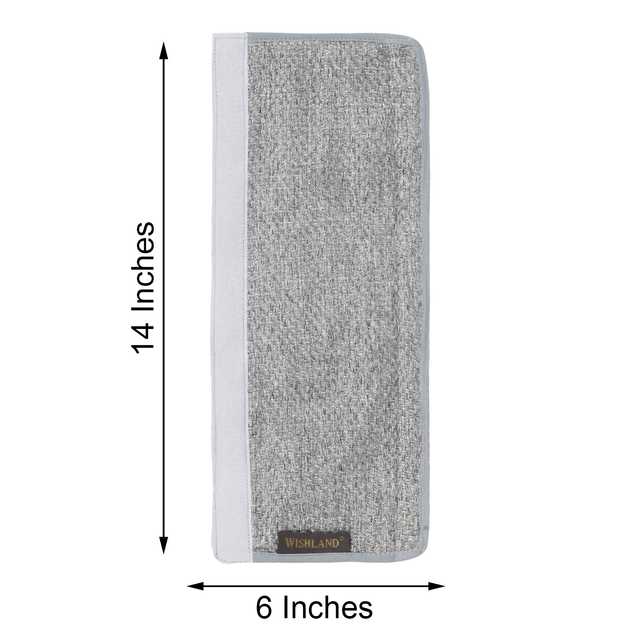 Multipurpose Fridge Handle Cover For Oven Refrigerator & Car (Pack Of 2) (Grey, 6X14 Inches) (A-55)