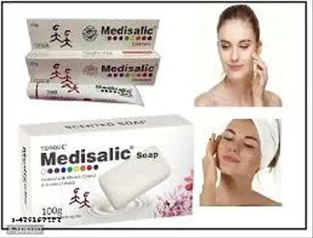 Combo of Medisalic Face Cream (20 g) with Bathing Soap (100 g) (Set of 2)