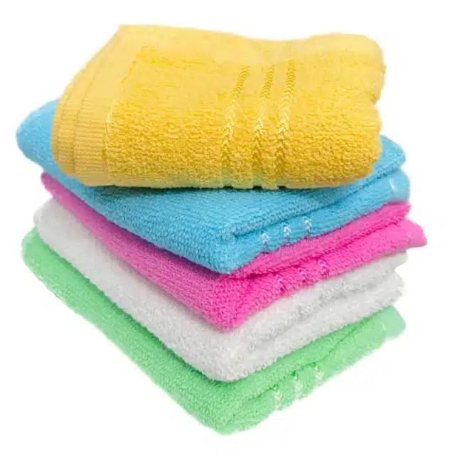 Cotton 300 GSM Face Towel (Pack of 4)