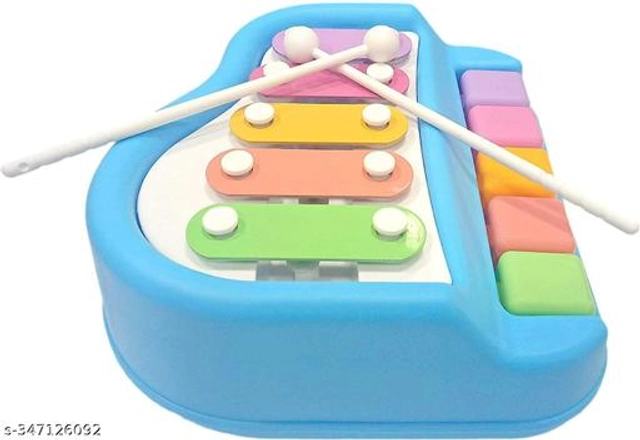 2 in 1 Big Piano Xylophone Musical Toy for Kids (Multicolor)