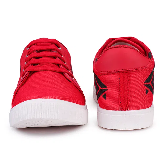 Bersache Casual Shoes for Men (Red, 6) (VK-86)