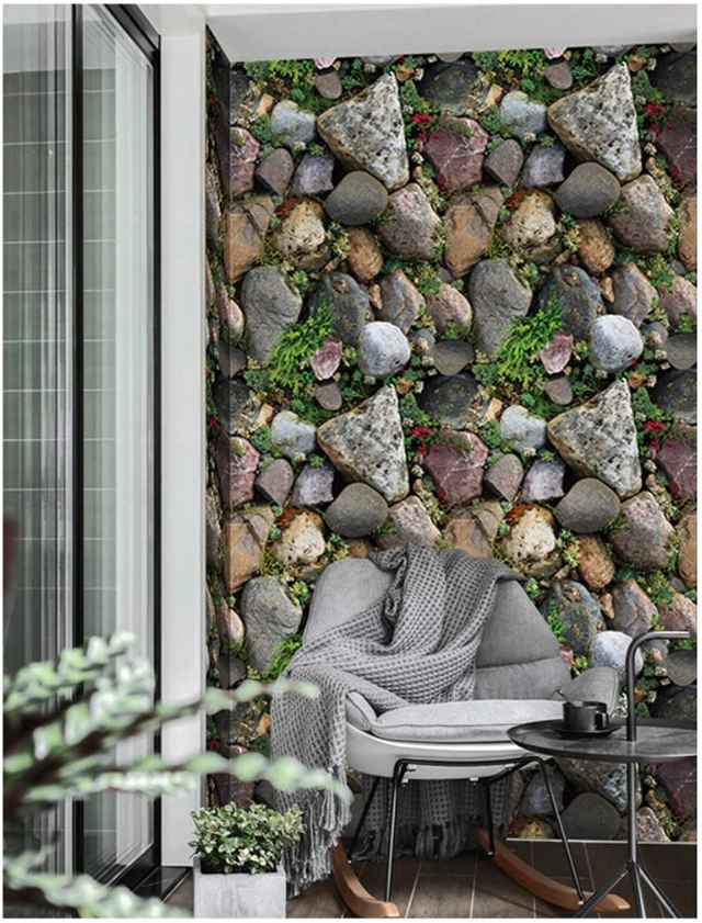 PVC Peel & Stick Decorative Wall Papers (Multicolor, 45x200 cm)