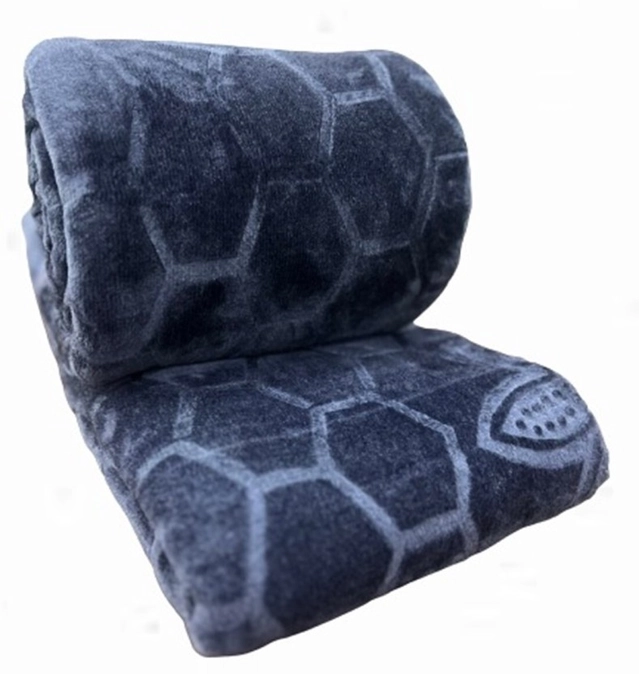 Home Sizzler Grey Geometric Double Mink Blanket (Pack Of 1)