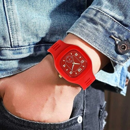 Analog Watch for Men & Women (Red)