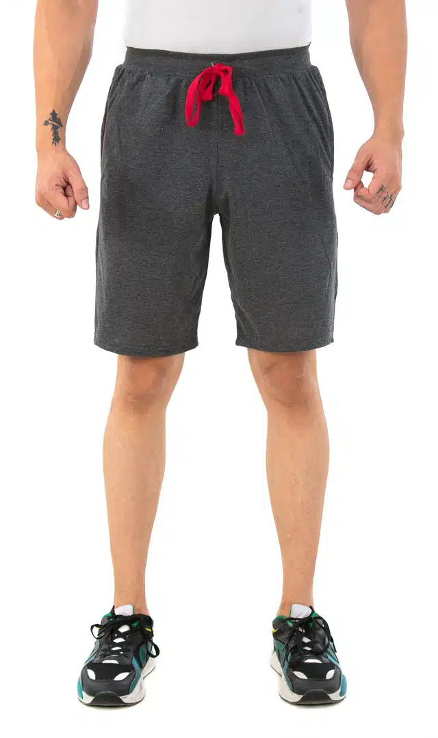 Shorts for Men (Grey Melange, M)