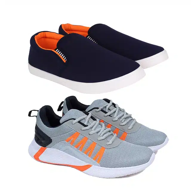 Combo of Casual Shoes & Sports Shoes for Men (Pack of 2) (Multicolor, 10)