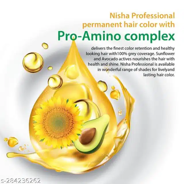 Nisha Professional Permanent Creme Hair Color (Lightest Blonde, 60 g)