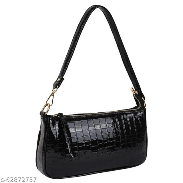 PU Handbag for Women (Black)