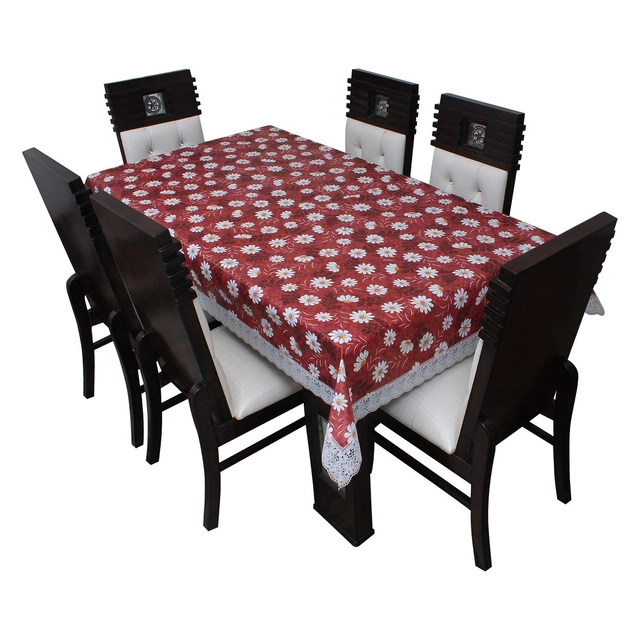 PVC Printed Table Cover (Multicolor, 40x60 inches)