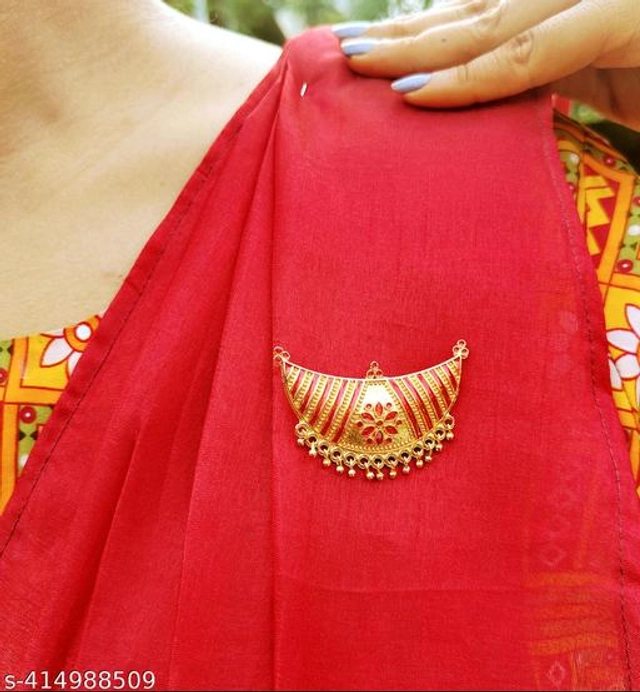 Alloy Saree Pin for Women (Multicolor)