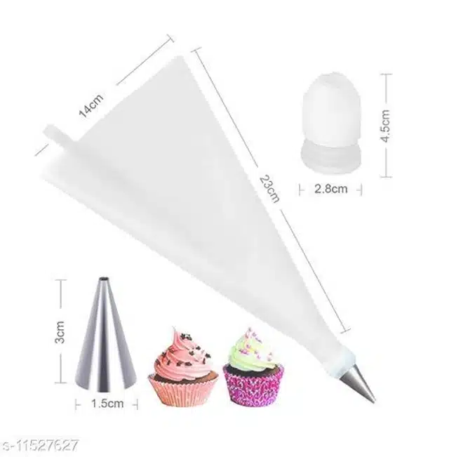 Cake Decorating Nozzles (Silver, 12 Pcs)