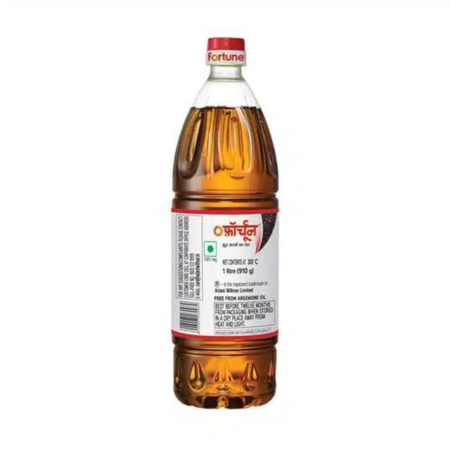 Fortune Premium Kachi Ghani Pure Mustard Oil 1 L (Bottle)