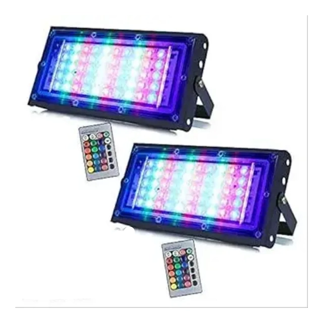 Waterproof Remote Control 7 Modes LED Wall Light (Multicolor, 50 W) (Pack of 2)