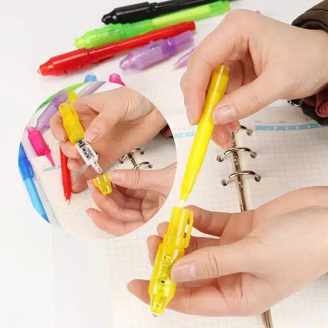 UV Light Pen for Kids (Multicolor, Pack of 6)