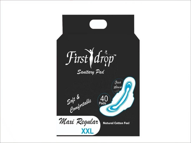 First Drop Sanitary 40 Pcs Pad for Women (XXL, Set of 1)