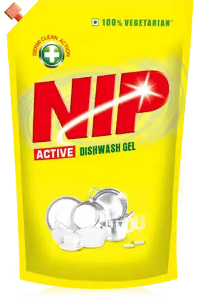 Nip Yellow Dishwash Gel 2X120 ml (Pack Of 2)